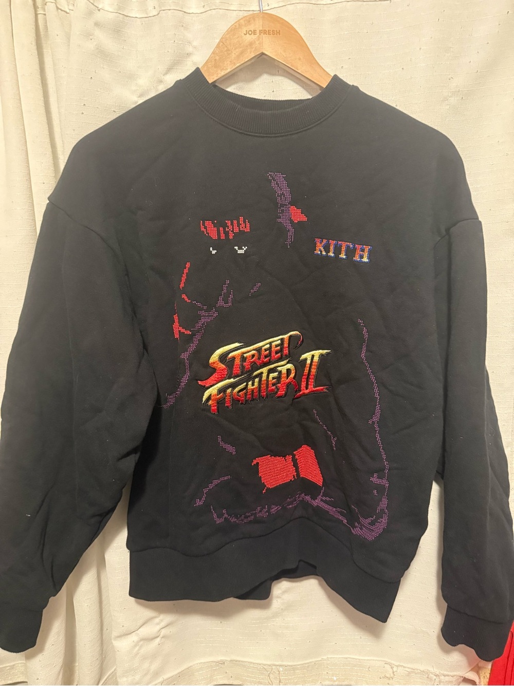 KITH CAPCOM RYU VINTAGE NELSON CREWNECK SWEATER